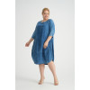 24257  Big Size Blue Dress